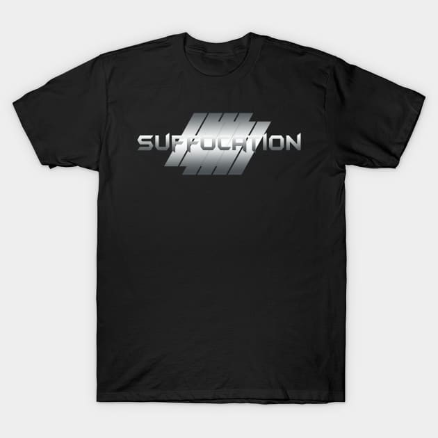 Metallic Illustration Suffocation T-Shirt by theStickMan_Official